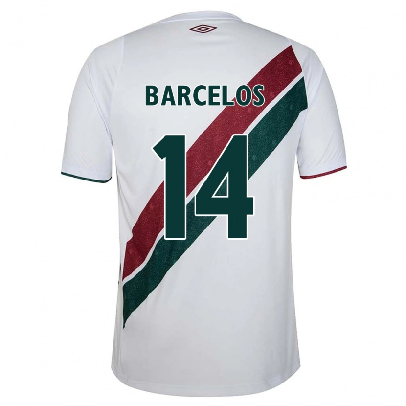 Danxen Kvinnor Danilo Barcelos #14 Vit Grön Vinröd Bortatröja Matchtröjor 2025/26 Tröjor T-Tröja