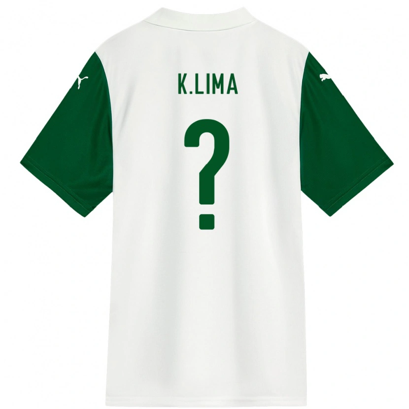 Danxen Kvinnor Kauan Lima #0 Vit Grön Bortatröja Matchtröjor 2025/26 Tröjor T-Tröja