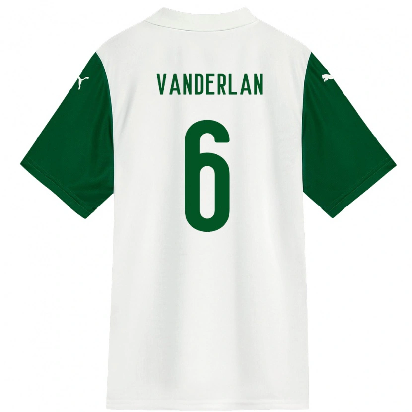 Danxen Kvinnor Vanderlan #6 Vit Grön Bortatröja Matchtröjor 2025/26 Tröjor T-Tröja