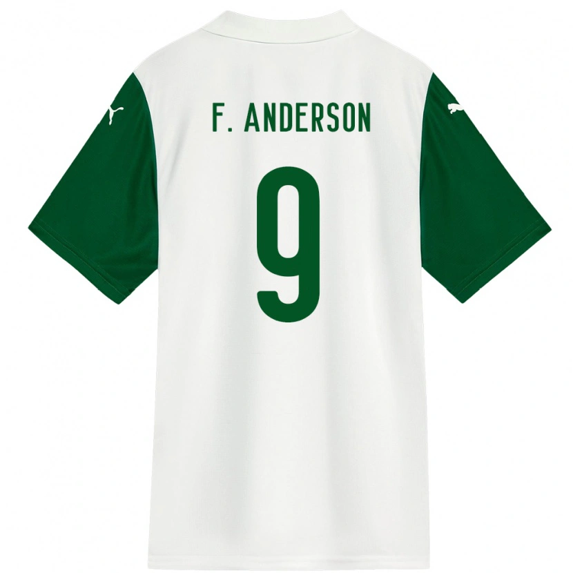 Danxen Kvinnor Felipe Anderson #9 Grön Vit Bortatröja Matchtröjor 2025/26 Tröjor T-Tröja