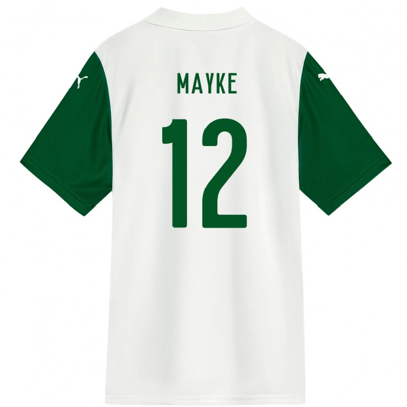 Danxen Kvinnor Mayke #12 Grön Vit Bortatröja Matchtröjor 2025/26 Tröjor T-Tröja