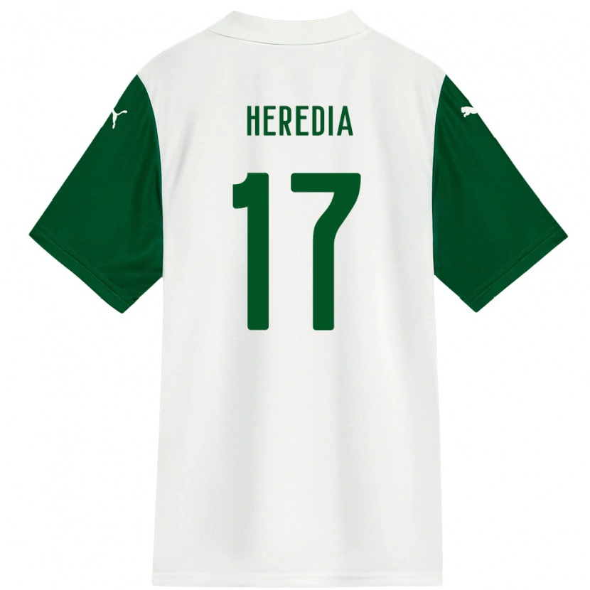 Danxen Kvinnor Jesus Heredia #17 Vit Grön Bortatröja Matchtröjor 2025/26 Tröjor T-Tröja