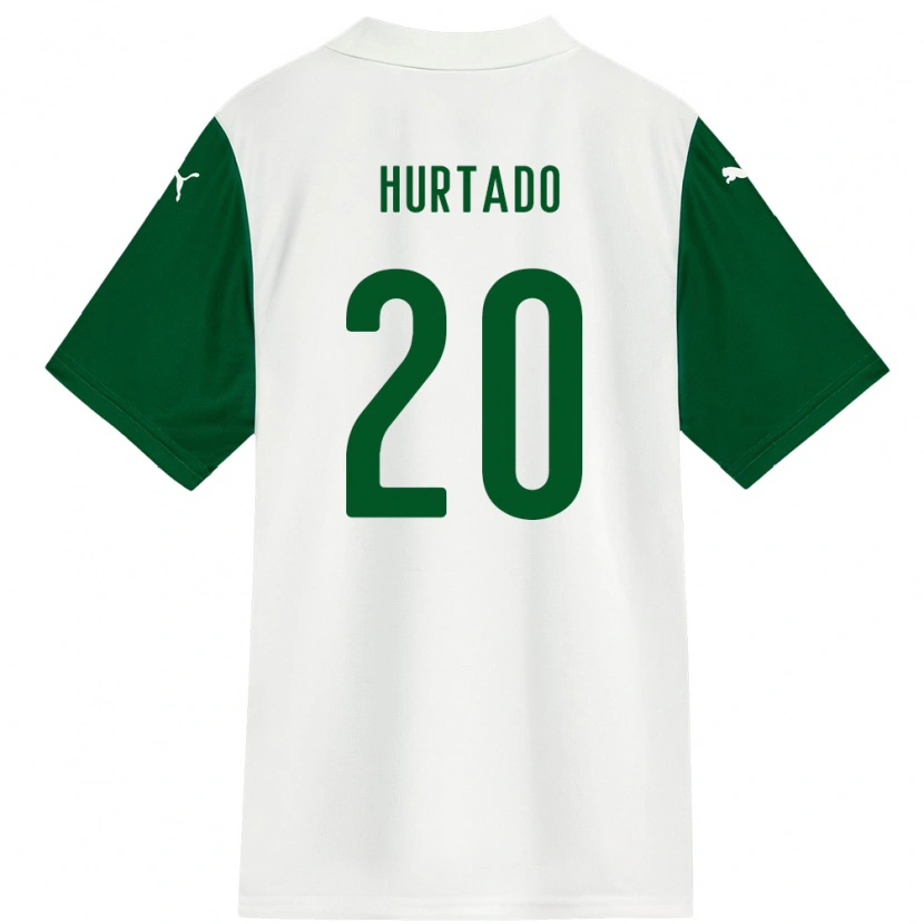 Danxen Kvinnor Flavio Hurtado #20 Vit Grön Bortatröja Matchtröjor 2025/26 Tröjor T-Tröja