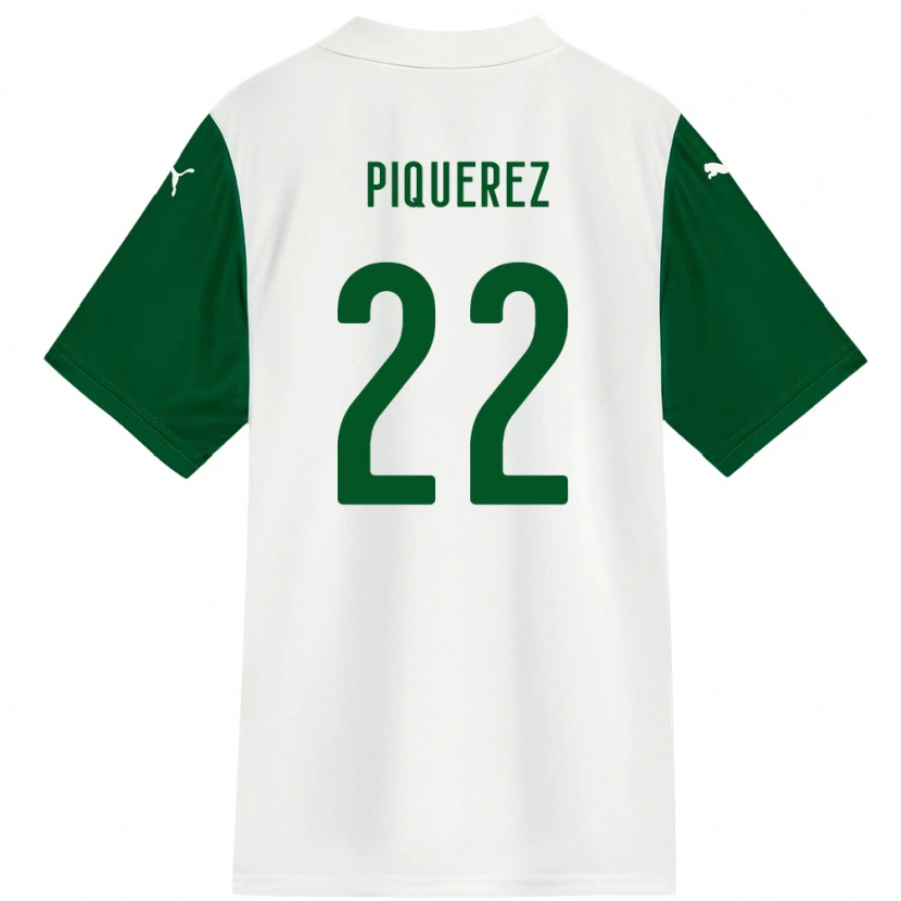 Danxen Kvinnor Joaquín Piquerez #22 Vit Grön Bortatröja Matchtröjor 2025/26 Tröjor T-Tröja