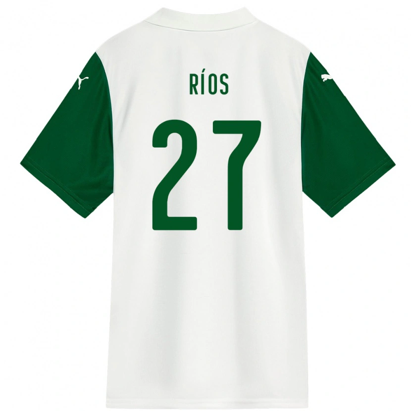 Danxen Kvinnor Richard Ríos #27 Vit Grön Bortatröja Matchtröjor 2025/26 Tröjor T-Tröja