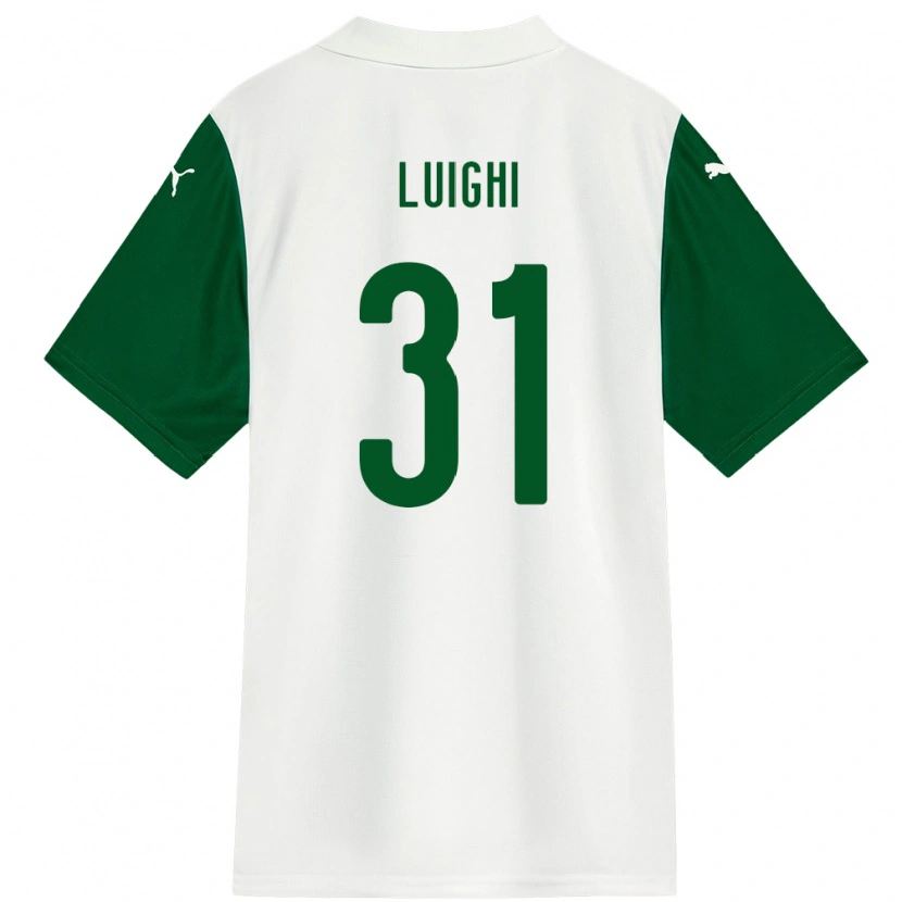 Danxen Kvinnor Luighi #31 Vit Grön Bortatröja Matchtröjor 2025/26 Tröjor T-Tröja
