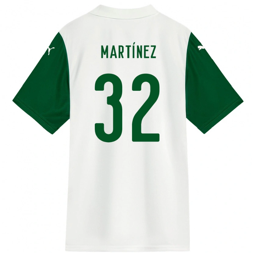 Danxen Kvinnor Emiliano Martínez #32 Vit Grön Bortatröja Matchtröjor 2025/26 Tröjor T-Tröja