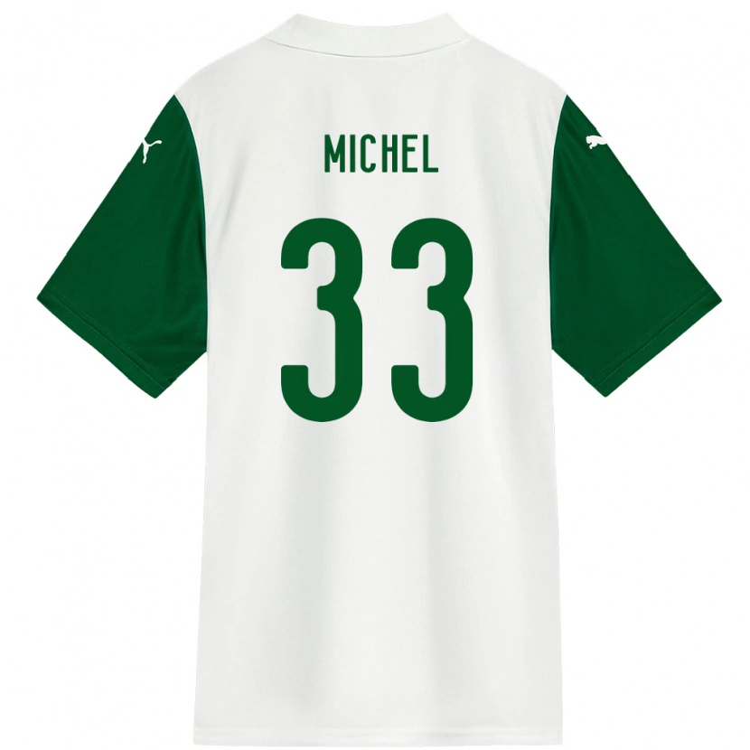 Danxen Kvinnor Michel #33 Vit Grön Bortatröja Matchtröjor 2025/26 Tröjor T-Tröja