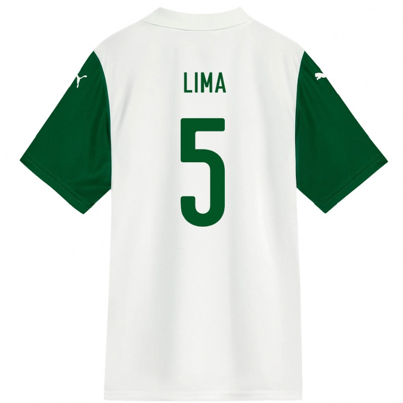 Danxen Kvinnor Ingryd Lima #5 Vit Grön Bortatröja Matchtröjor 2025/26 Tröjor T-Tröja