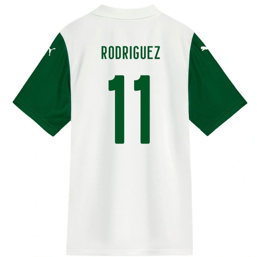 Danxen Kvinnor Yamila Rodríguez #11 Grön Vit Bortatröja Matchtröjor 2025/26 Tröjor T-Tröja