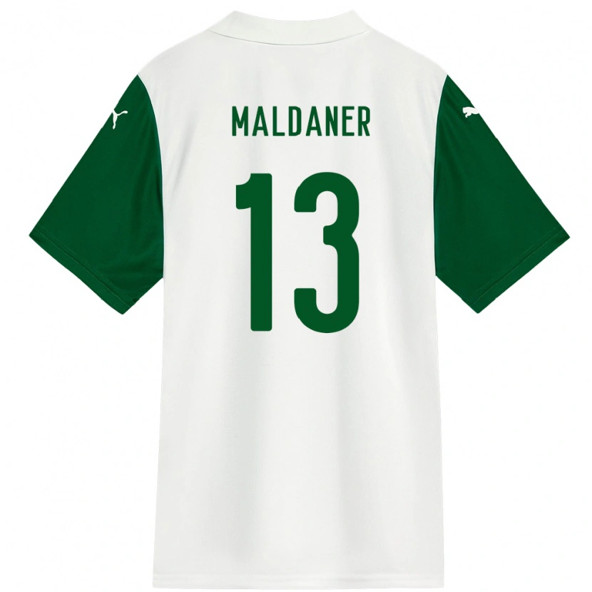 Danxen Kvinnor Pati Maldaner #13 Vit Grön Bortatröja Matchtröjor 2025/26 Tröjor T-Tröja