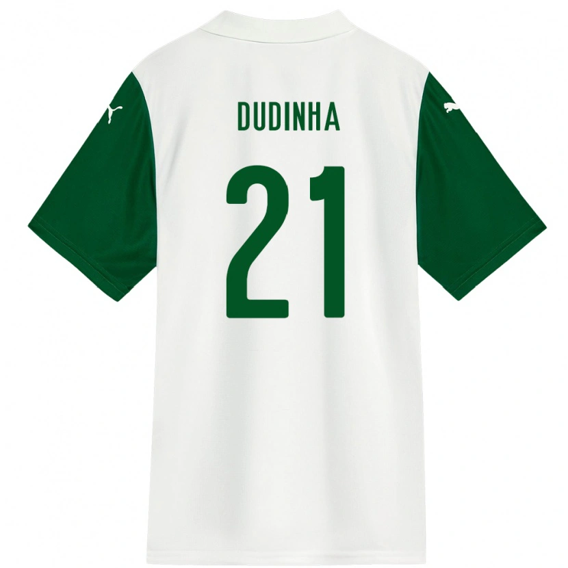 Danxen Kvinnor Dudinha #21 Vit Grön Bortatröja Matchtröjor 2025/26 Tröjor T-Tröja