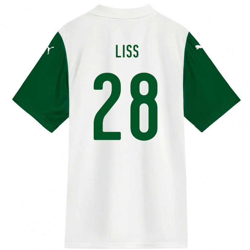 Danxen Kvinnor Victória Liss #28 Vit Grön Bortatröja Matchtröjor 2025/26 Tröjor T-Tröja