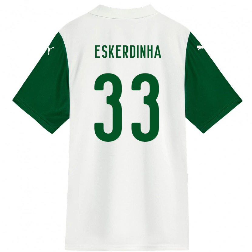Danxen Kvinnor Eskerdinha #33 Vit Grön Bortatröja Matchtröjor 2025/26 Tröjor T-Tröja
