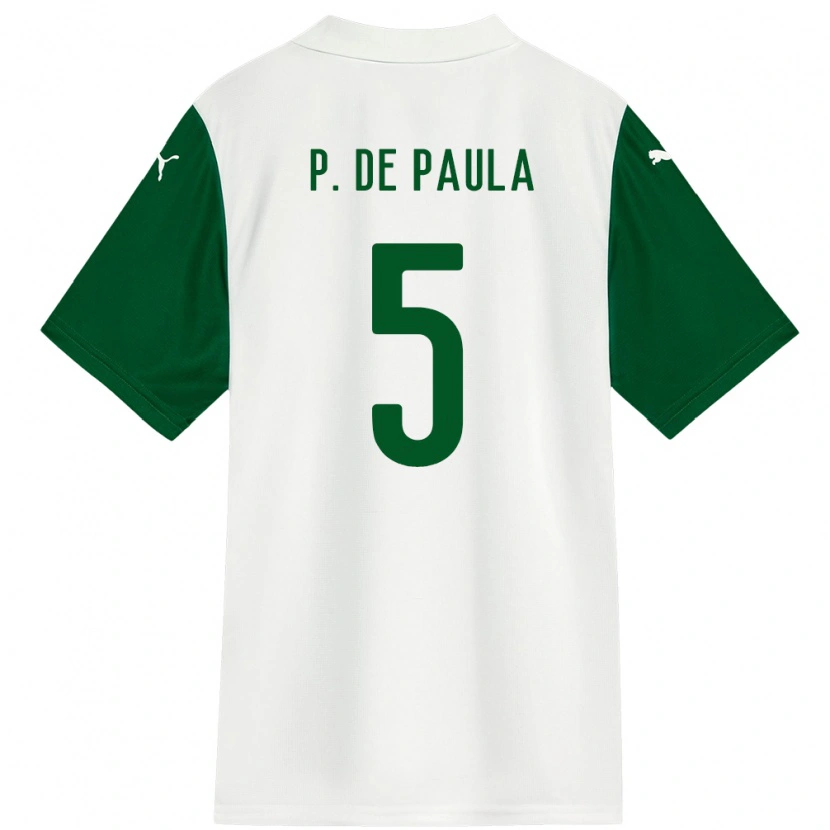 Danxen Kvinnor Patrick De Paula #5 Vit Grön Bortatröja Matchtröjor 2025/26 Tröjor T-Tröja
