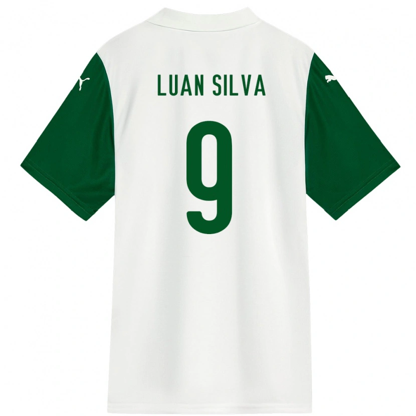 Danxen Kvinnor Luan Silva #9 Vit Grön Bortatröja Matchtröjor 2025/26 Tröjor T-Tröja