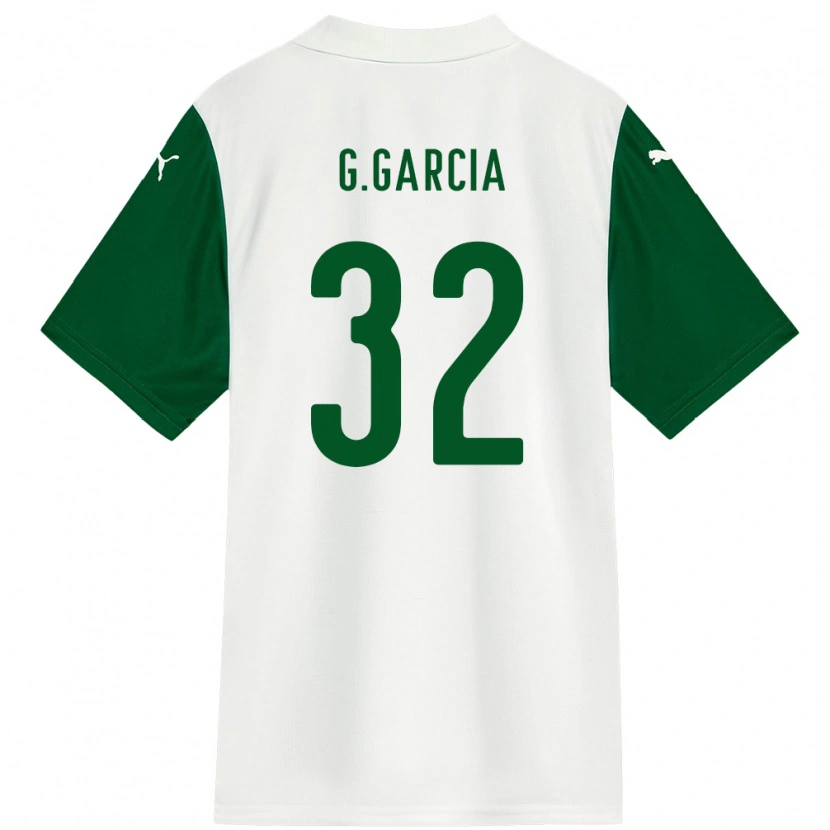 Danxen Kvinnor Gustavo Garcia #32 Vit Grön Bortatröja Matchtröjor 2025/26 Tröjor T-Tröja