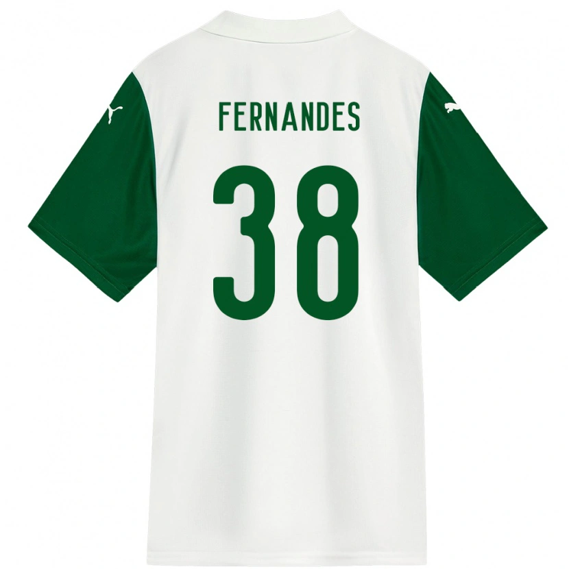 Danxen Kvinnor Matheus Fernandes #38 Vit Grön Bortatröja Matchtröjor 2025/26 Tröjor T-Tröja