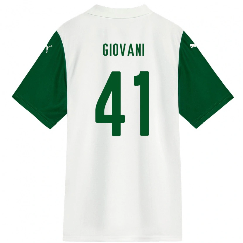 Danxen Kvinnor Giovani #41 Vit Grön Bortatröja Matchtröjor 2025/26 Tröjor T-Tröja