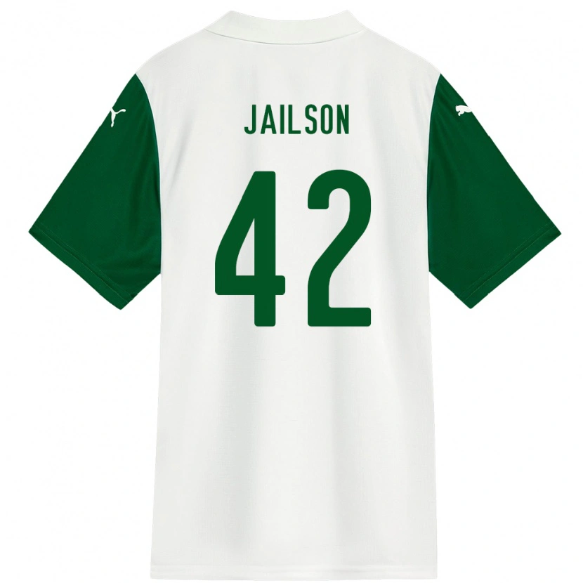 Danxen Kvinnor Jailson #42 Vit Grön Bortatröja Matchtröjor 2025/26 Tröjor T-Tröja