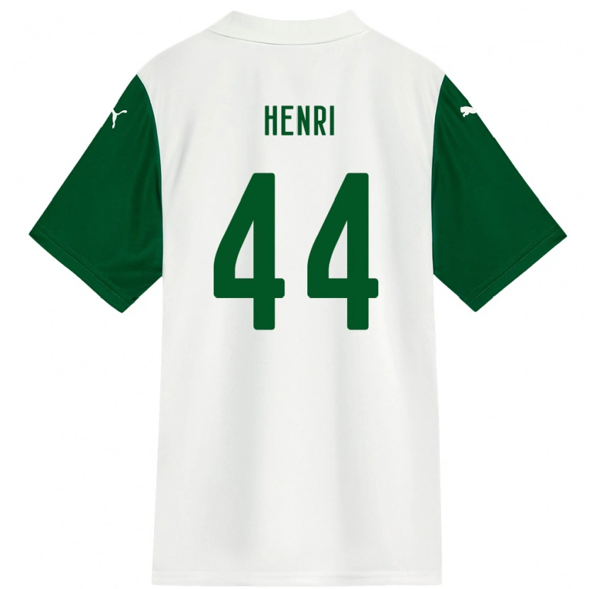 Danxen Kvinnor Henri #44 Vit Grön Bortatröja Matchtröjor 2025/26 Tröjor T-Tröja