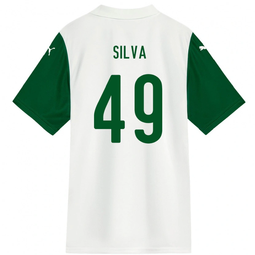 Danxen Kvinnor Gabriel Silva #49 Vit Grön Bortatröja Matchtröjor 2025/26 Tröjor T-Tröja