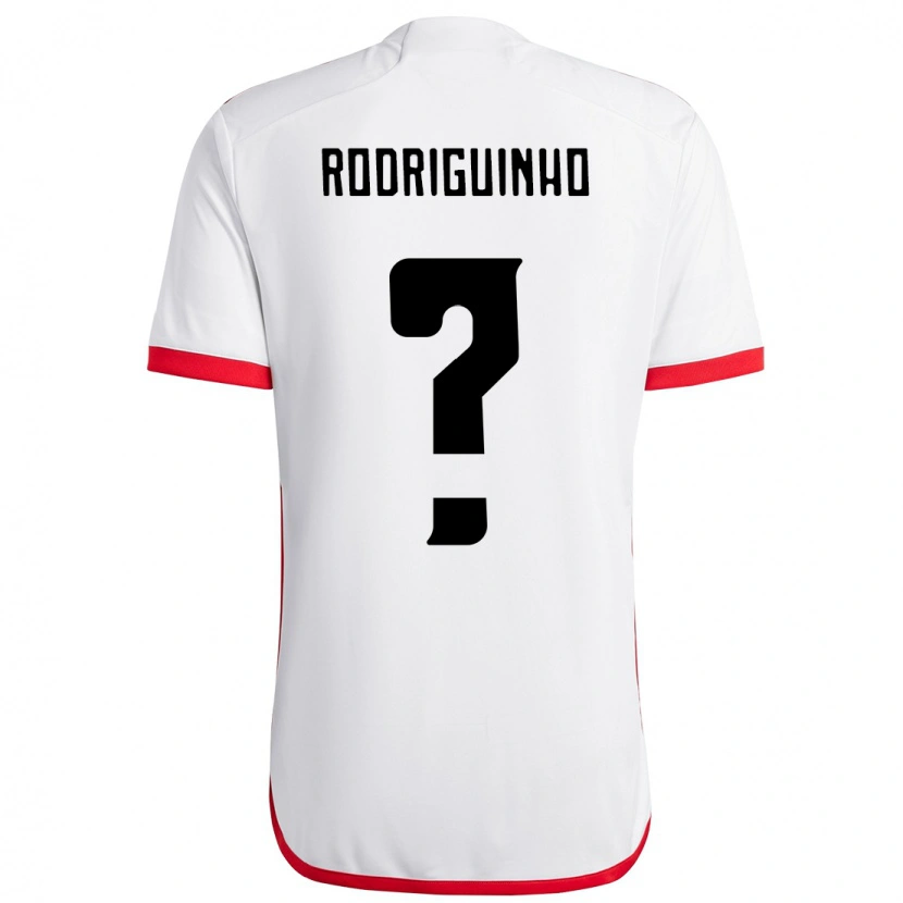 Danxen Kvinnor Rodriguinho #0 Vit Röd Bortatröja Matchtröjor 2025/26 Tröjor T-Tröja