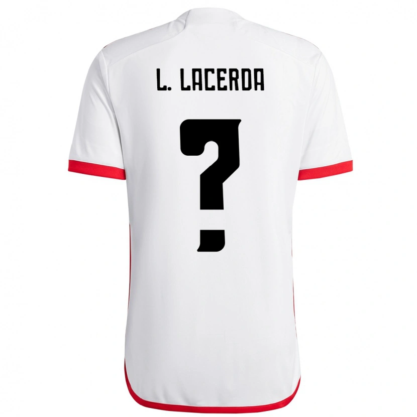 Danxen Kvinnor Iago Lacerda #0 Vit Röd Bortatröja Matchtröjor 2025/26 Tröjor T-Tröja