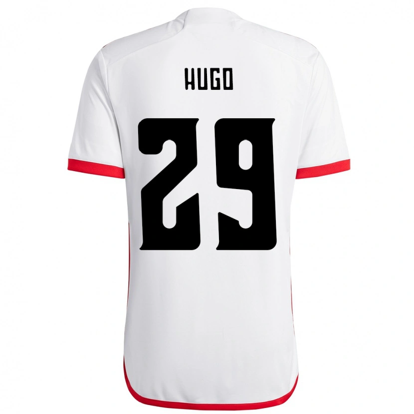 Danxen Kvinnor Victor Hugo #29 Vit Röd Bortatröja Matchtröjor 2025/26 Tröjor T-Tröja