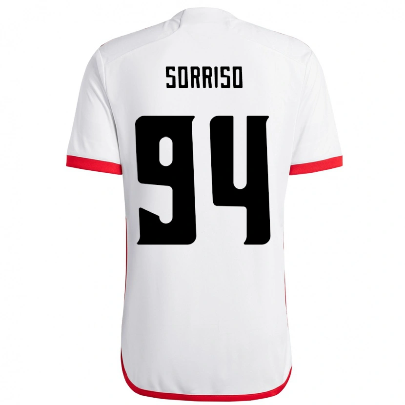 Danxen Kvinnor Sorriso #94 Vit Röd Bortatröja Matchtröjor 2025/26 Tröjor T-Tröja