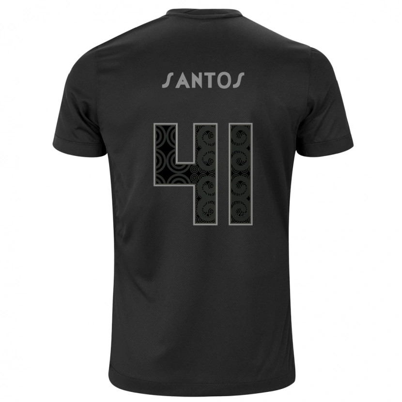 Danxen Kvinnor Renato Santos #41 Svart Vit Bortatröja Matchtröjor 2025/26 Tröjor T-Tröja