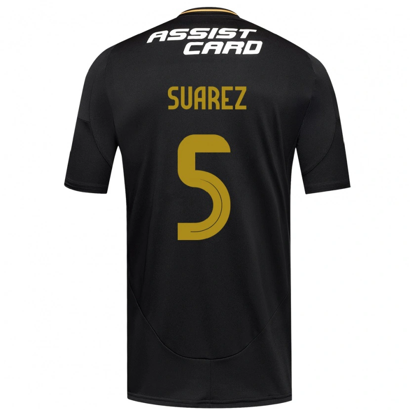 Danxen Kvinnor Nicolás Suarez #5 Svart Vit Bortatröja Matchtröjor 2025/26 Tröjor T-Tröja