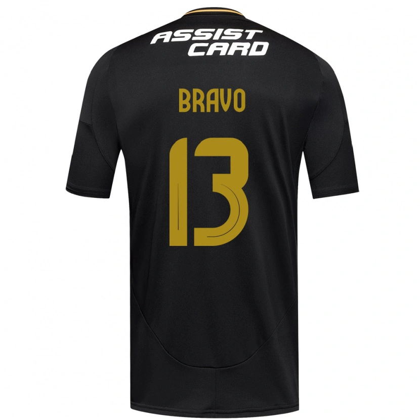 Danxen Kvinnor Santiago Bravo #13 Svart Vit Bortatröja Matchtröjor 2025/26 Tröjor T-Tröja