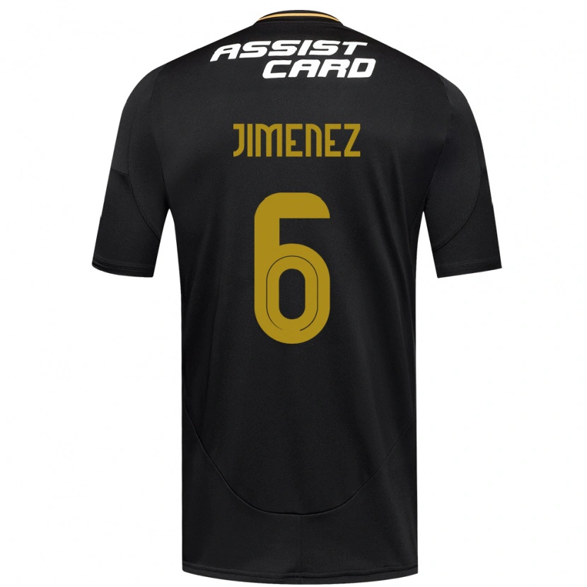 Danxen Kvinnor Yastin Jiménez #6 Svart Vit Bortatröja Matchtröjor 2025/26 Tröjor T-Tröja