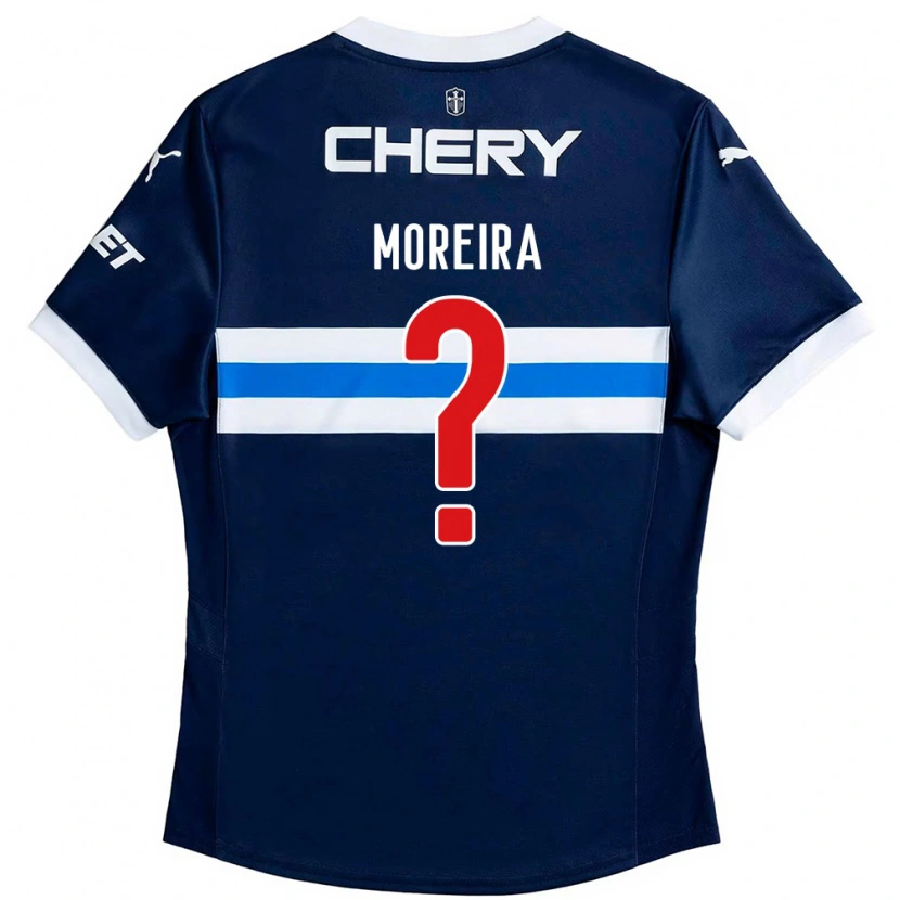 Danxen Kvinnor Vicente Moreira #0 Kungsblå Vit Bortatröja Matchtröjor 2025/26 Tröjor T-Tröja