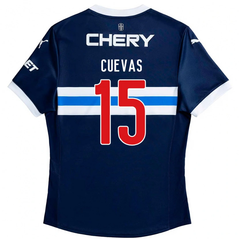 Danxen Kvinnor Cristian Cuevas #15 Kungsblå Vit Bortatröja Matchtröjor 2025/26 Tröjor T-Tröja
