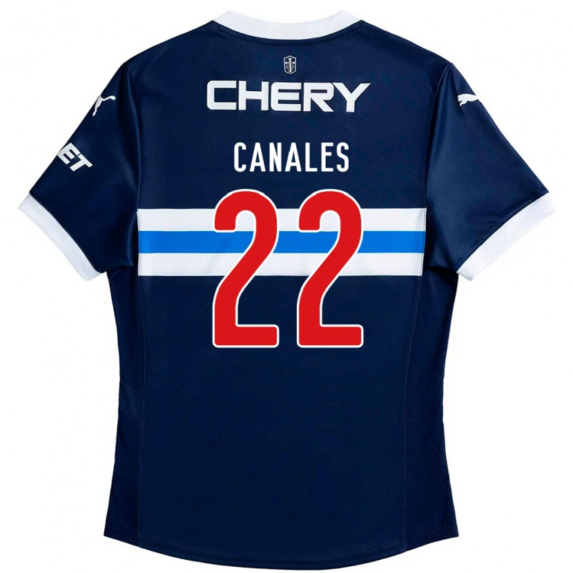 Danxen Kvinnor Alfred Canales #22 Kungsblå Vit Bortatröja Matchtröjor 2025/26 Tröjor T-Tröja