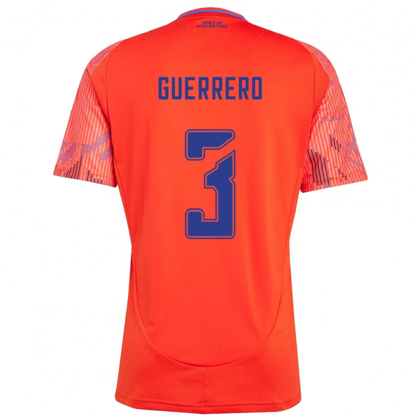 Danxen Kvinnor Carla Guerrero #3 Orange Röd Bortatröja Matchtröjor 2025/26 Tröjor T-Tröja