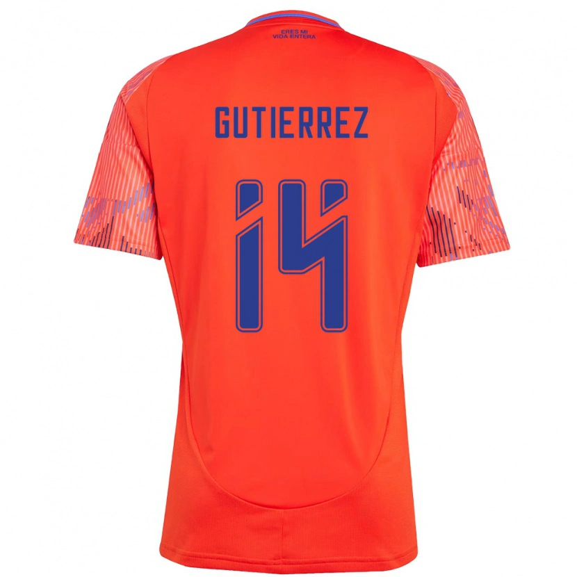 Danxen Kvinnor Ana Gutiérrez #14 Orange Röd Bortatröja Matchtröjor 2025/26 Tröjor T-Tröja
