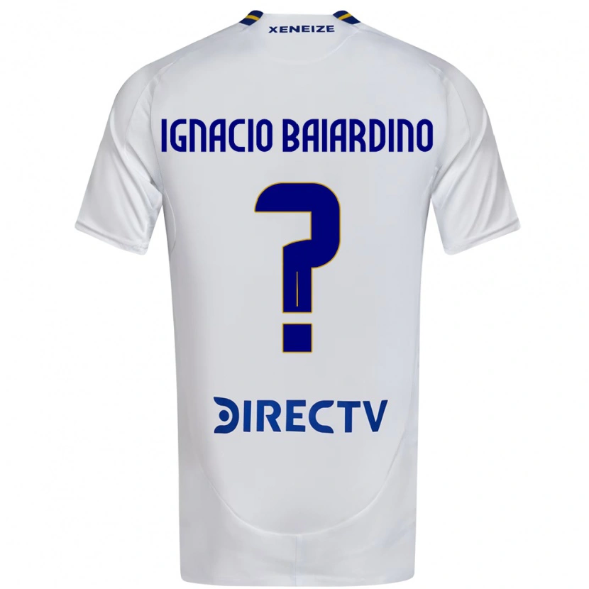 Danxen Kvinnor Juan Ignacio Baiardino #0 Vit Blå Bortatröja Matchtröjor 2025/26 Tröjor T-Tröja