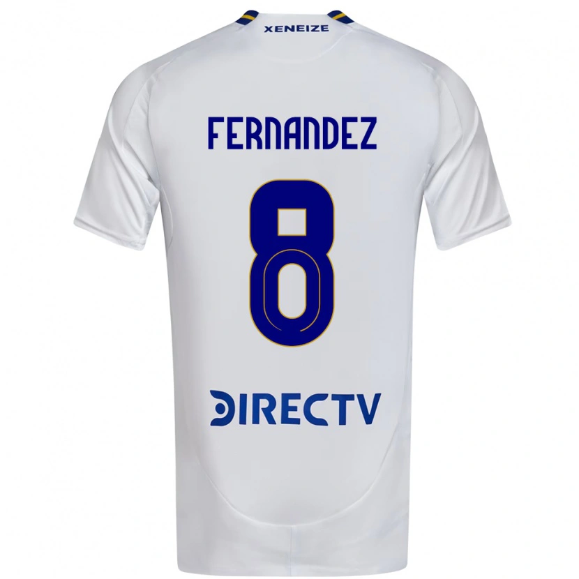 Danxen Kvinnor Guillermo Fernandez #8 Vit Blå Bortatröja Matchtröjor 2025/26 Tröjor T-Tröja
