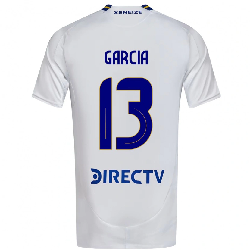 Danxen Kvinnor Javier García #13 Vit Blå Bortatröja Matchtröjor 2025/26 Tröjor T-Tröja