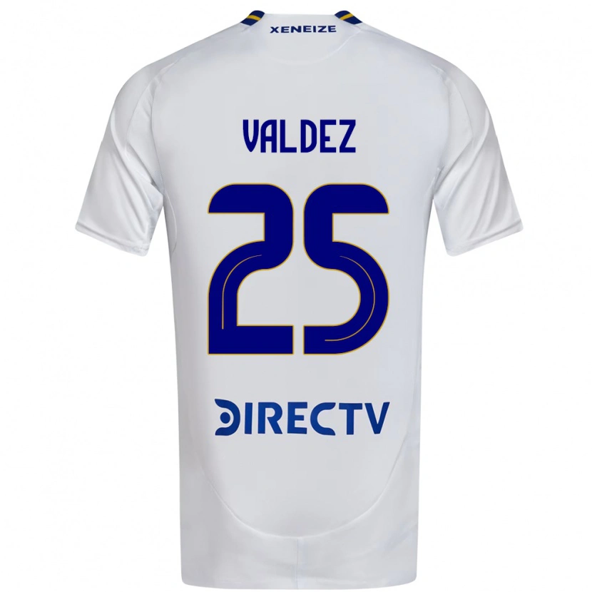 Danxen Kvinnor Bruno Valdez #25 Vit Blå Bortatröja Matchtröjor 2025/26 Tröjor T-Tröja