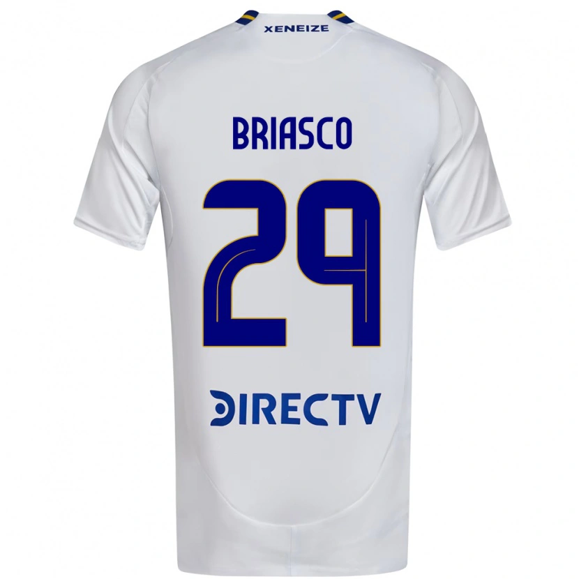 Danxen Kvinnor Norberto Briasco #29 Vit Blå Bortatröja Matchtröjor 2025/26 Tröjor T-Tröja
