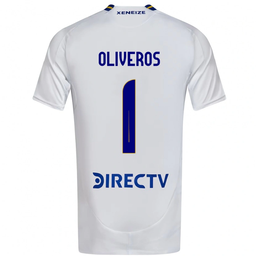 Danxen Kvinnor Laurina Oliveros #1 Vit Blå Bortatröja Matchtröjor 2025/26 Tröjor T-Tröja