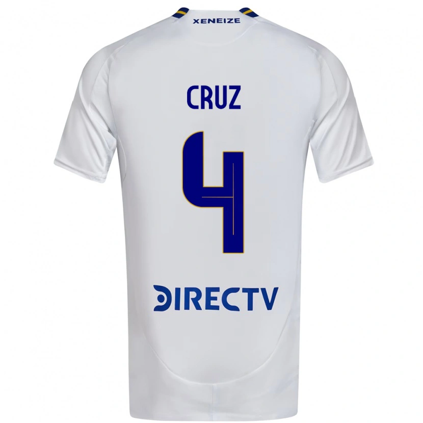 Danxen Kvinnor Julieta Cruz #4 Vit Blå Bortatröja Matchtröjor 2025/26 Tröjor T-Tröja