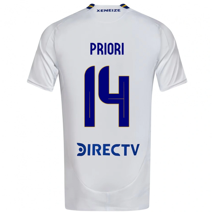 Danxen Kvinnor Brisa Priori #14 Vit Blå Bortatröja Matchtröjor 2025/26 Tröjor T-Tröja