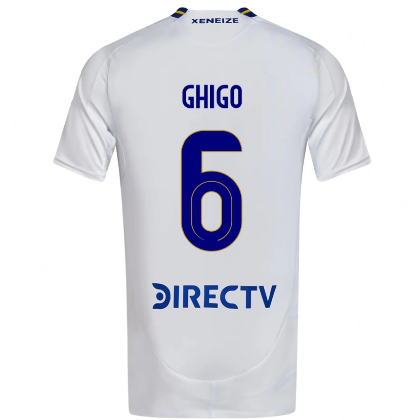Danxen Kvinnor Cecilia Ghigo #6 Vit Blå Bortatröja Matchtröjor 2025/26 Tröjor T-Tröja