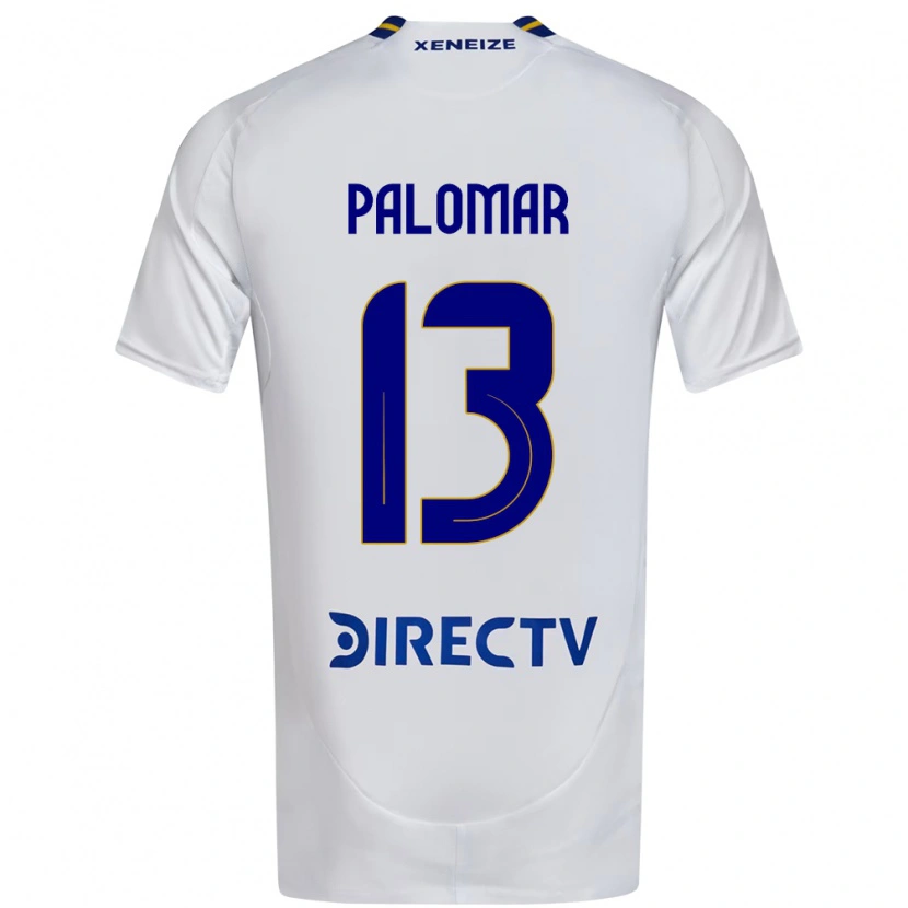 Danxen Kvinnor Estefania Palomar #13 Vit Blå Bortatröja Matchtröjor 2025/26 Tröjor T-Tröja