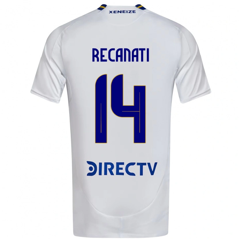Danxen Kvinnor Bianca Recanati #14 Vit Blå Bortatröja Matchtröjor 2025/26 Tröjor T-Tröja